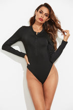 Sophistication Defined: Button Neck Bodysuit