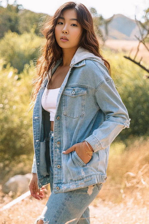 Sky Blue Ripped Denim: Effortless Style Companion