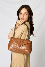 The Ethical Elegance: Faux Leather Chain Handbag