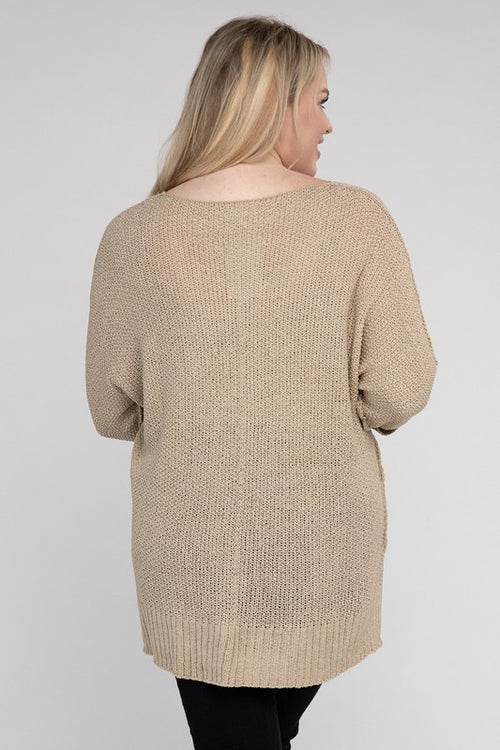 Romantic Embrace Knit Sweater - Curves Enchanted