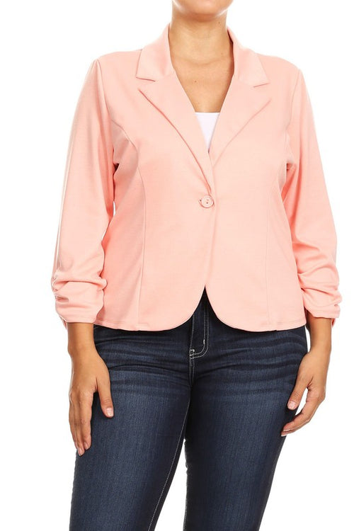 Enchanted Elegance Blush Blazer: USA Love Story 💕