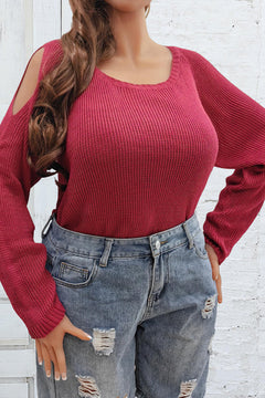 Eternal Love Cold Shoulder Sweater: Embrace Romance 💖