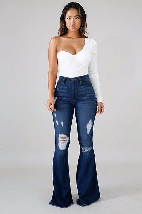 Skylar's Retro Vibes Bell Bottom Jeans 🌟