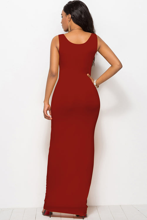 Elegant Harmony Maxi Dress: Chic Comfort Blend