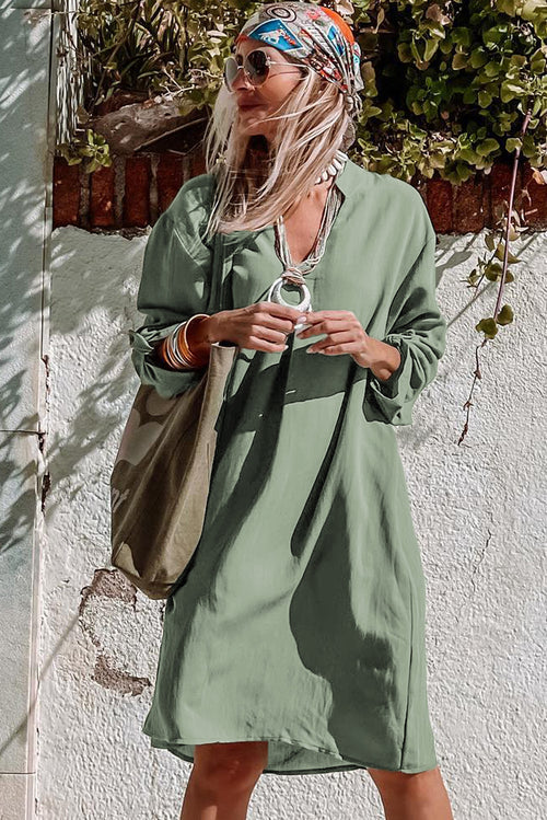 Green Flowy Dress for Effortless Elegance