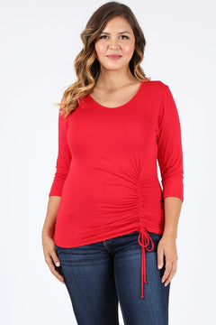 Lovely Romance Plus Size Waist Tie Top