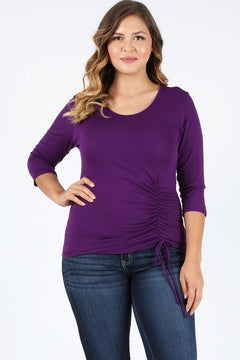 Lovely Romance Plus Size Waist Tie Top