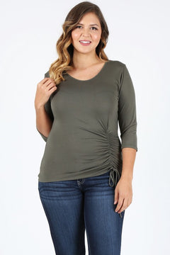 Lovely Romance Plus Size Waist Tie Top