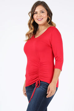 Lovely Romance Plus Size Waist Tie Top