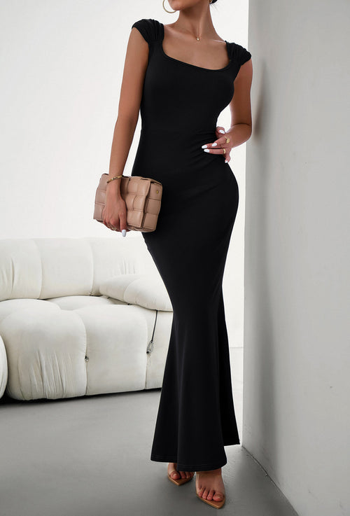 Timeless Elegance: Cap Sleeve Maxi Dress