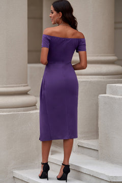 Elegance Defined Formal Midi Split Dress