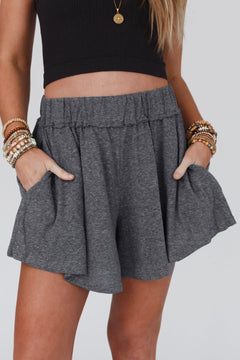 Comfy Gray Culotte Shorts for Everyday Chic