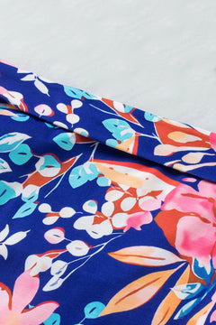 Beach Chic Blue Floral Mini Skirt: Summer Essential