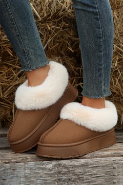 Enchanted Chestnut Suede Snow Boots