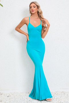 Elegant Fishtail Crisscross Dress