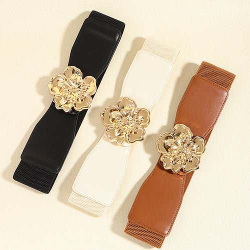 Alloy Flower Buckle: A Serenade to Elegance