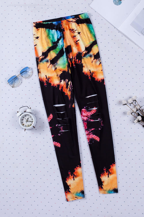 Pink Tie Dye Cut-Out Leggings: Slay in Style!