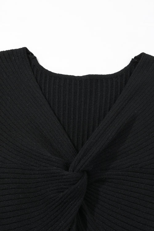 Black Ribbed Knit Dress: Timeless Sophistication