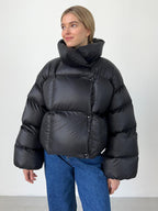 Charming Quilted Puffy Coat for Autumn Escapades