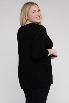 Romantic Embrace Knit Sweater - Curves Enchanted