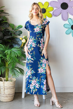 Heimish Floral Slit Dress: Summer Elegance Personified