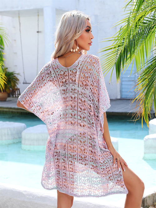 Whispering Breeze Sheer V-Neck Cover-Up