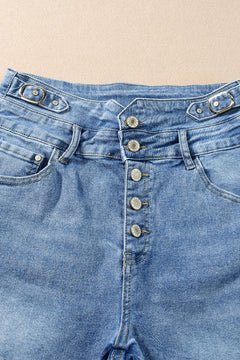 Stay Stylish & Comfy: Dusk Blue Denim Shorts