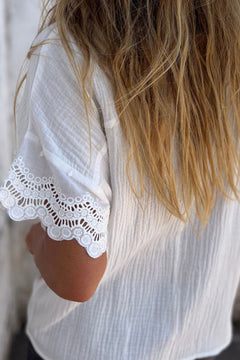 Opulent Lace Collared Blouse