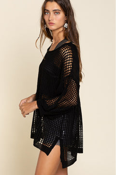 Whispers of Midnight Fishnet Cover-Up