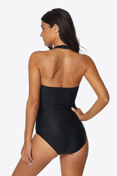 Enchanted Seas: Dreamy Halterneck Mesh Swimsuit