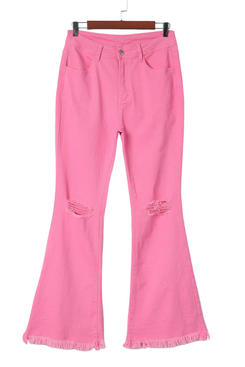 Pink Flare Jeans: Retro Charm for You