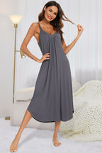 Enchanting Cloud Hug V-Neck Lounge Dress