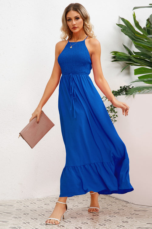 Sophisticated Elegance Spaghetti Strap Formal Dress