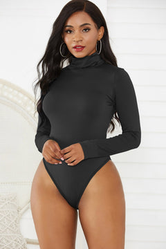 Luxury Blend Turtleneck Bodysuit: Timeless Sophistication