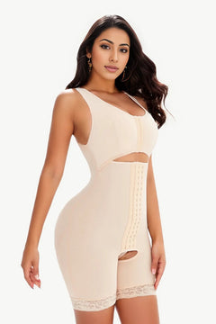 Lace Cutout Shaping Romper: Versatile Elegance