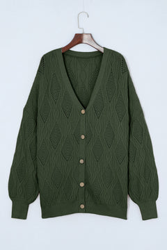 Enchanting Rose Cable-Knit Sweater: Timeless Elegance