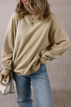 Parchment Dreamy Fleece Oversized Sweatshirt