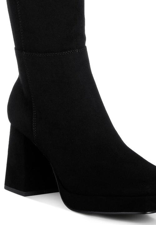 Ryo Luxe Micro Suede Calf Boots