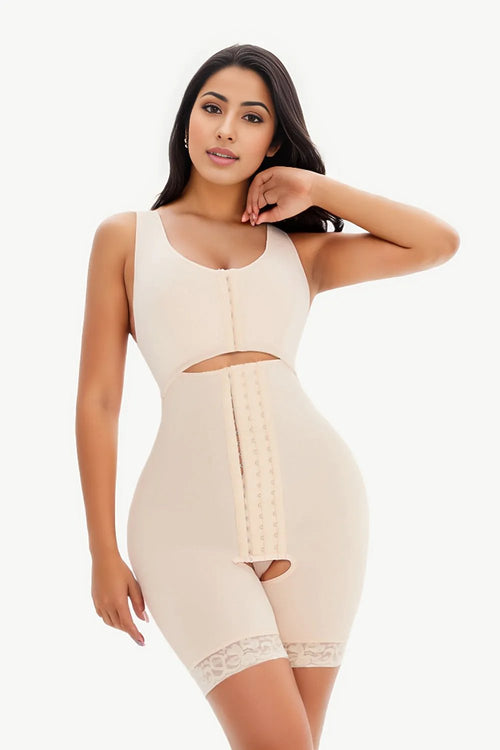 Lace Cutout Shaping Romper: Versatile Elegance