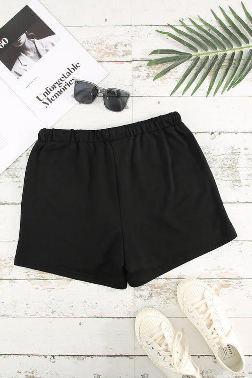 Stay comfy & stylish with Black Drawstring Shorts!