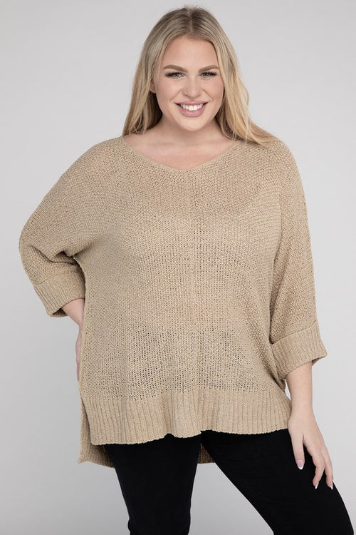 Romantic Embrace Knit Sweater - Curves Enchanted