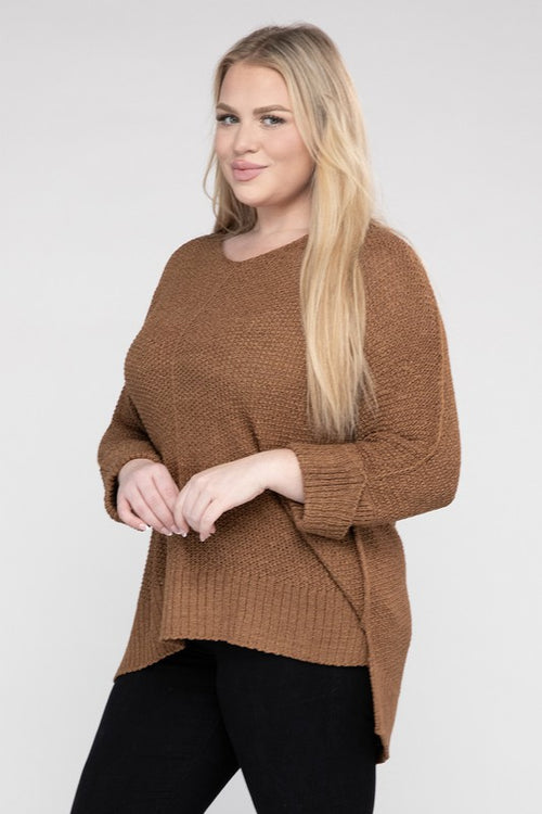 Romantic Embrace Knit Sweater - Curves Enchanted