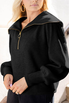 Cozy Quarter Zip Sweatshirt: Stay comfy, look stylish!