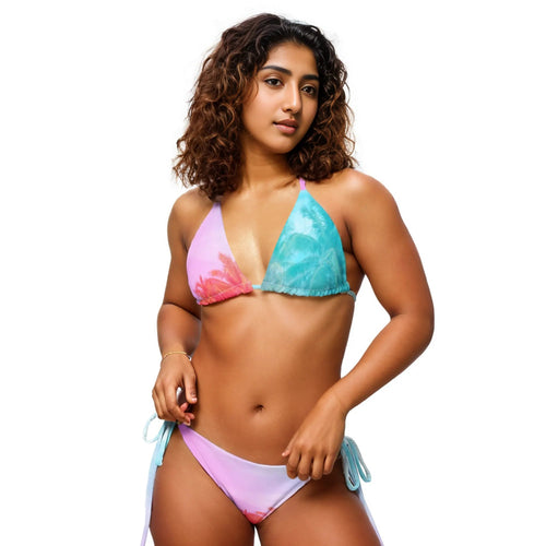 String Bikini Set: Sustainable Swimwear Love.