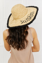 Fame Sunshine Straw Fringe Hat: Boho Gem