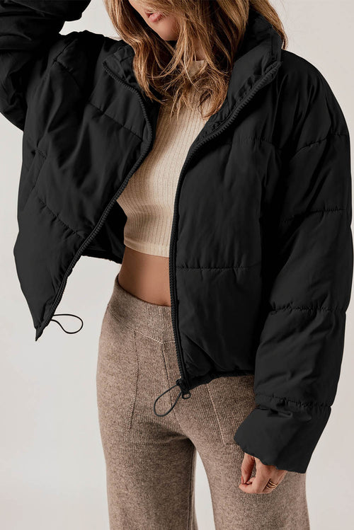 Stay Stylish & Warm with Black Puffer Coat