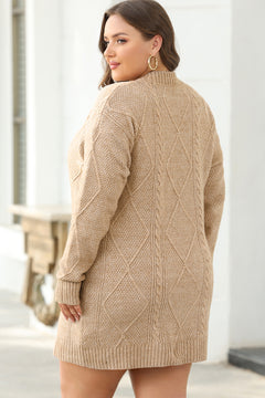 Parchment Dreamweaver Cable Knit Sweater Dress