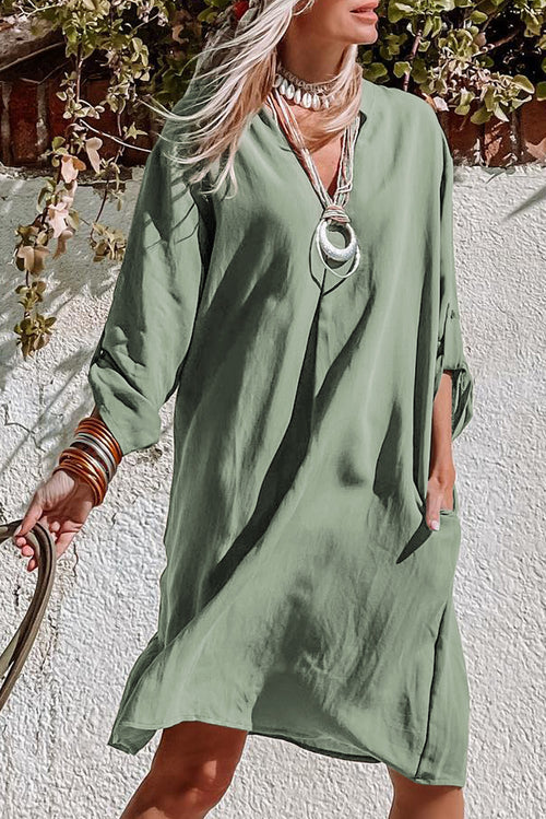 Green Flowy Dress for Effortless Elegance