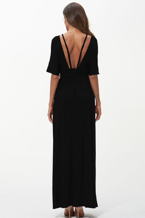 Elegance Redefined: Chic Backless Maxi Dress