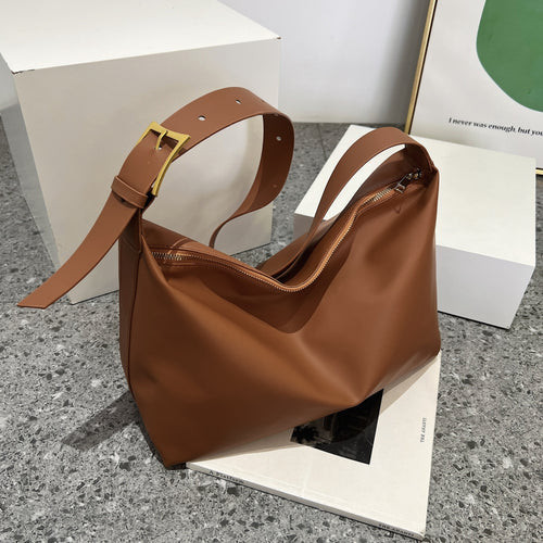 Adjustable Strap Large PU Leather Handbag: A Versatile Grace